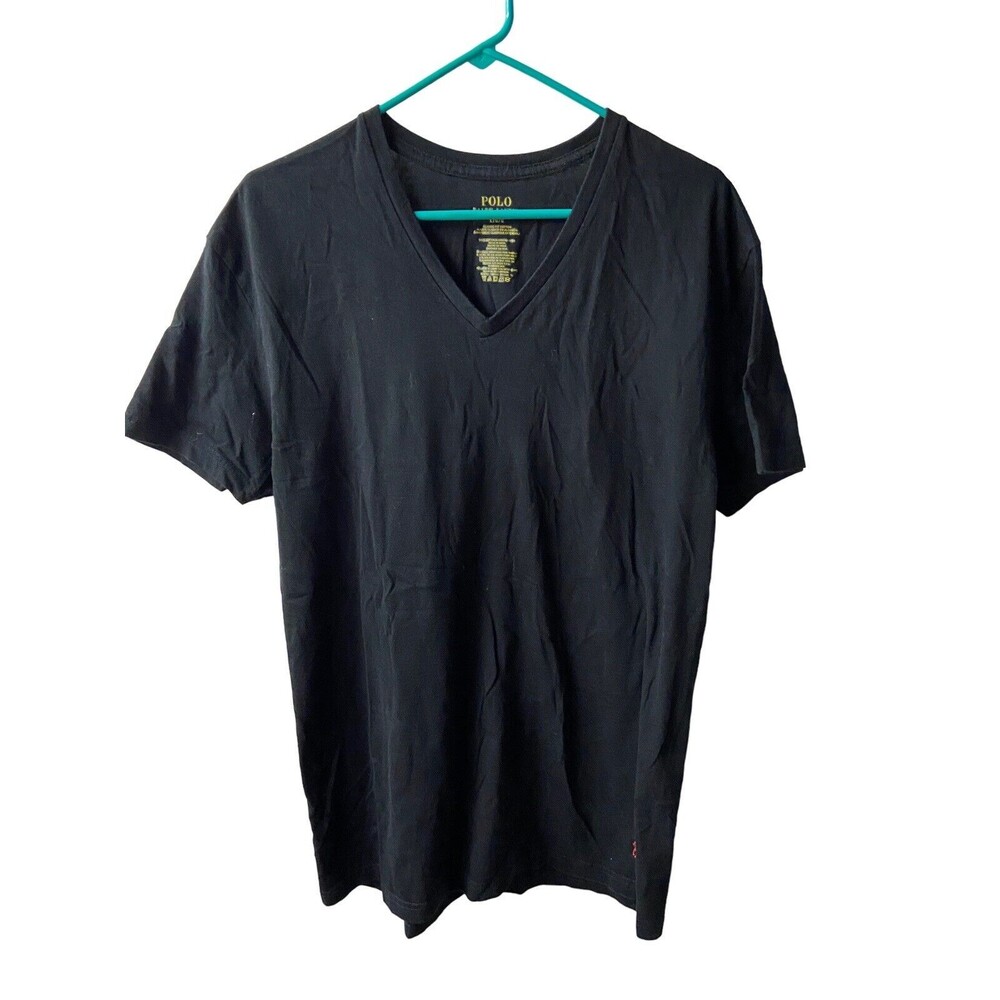 Polo Ralph Lauren T shirt Mens Large Black Short Sleeved Logo Capsule